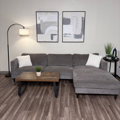 Living Spaces Gray Sectional