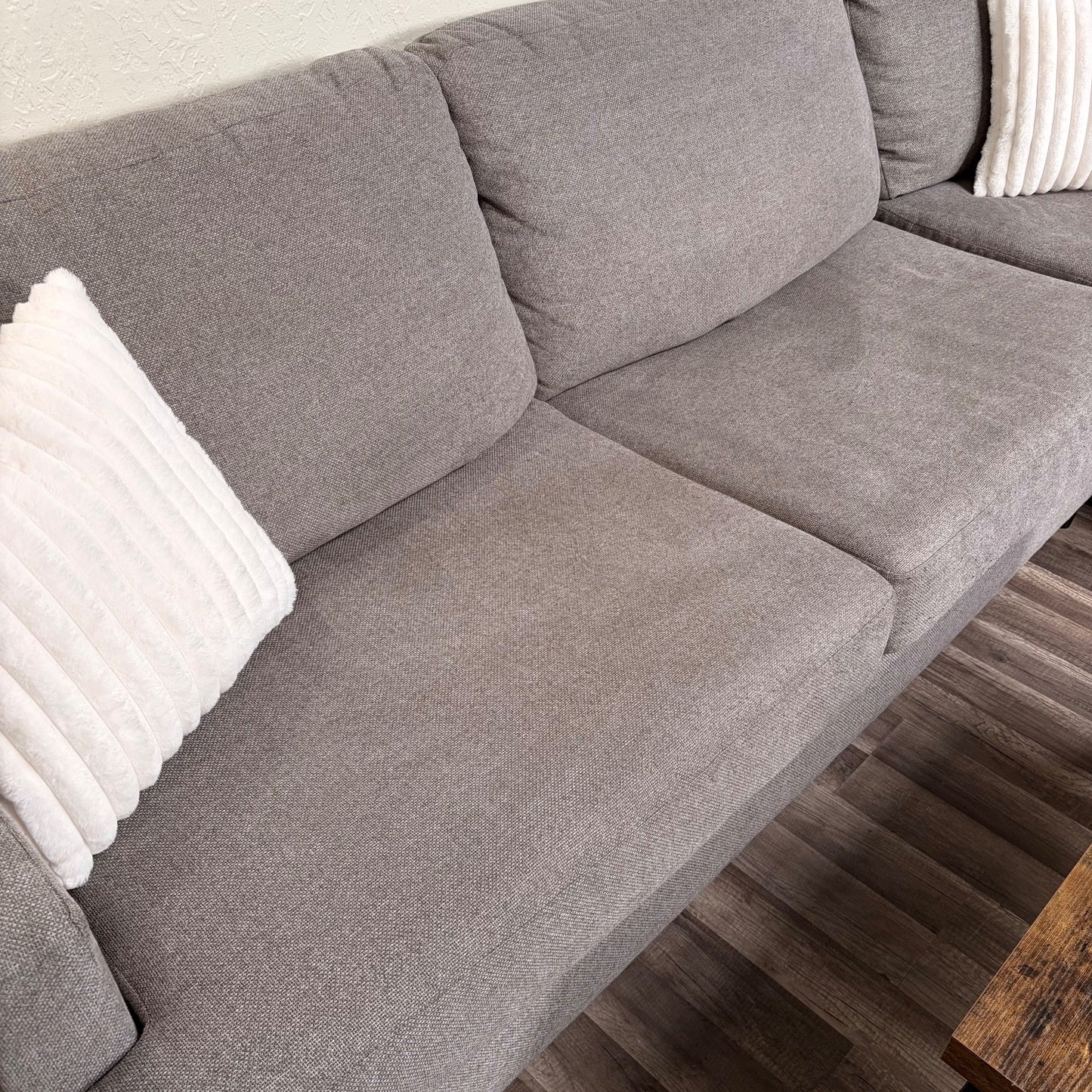 Living Spaces Gray Sectional