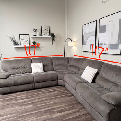 Macys Modular Sectional Couch with Recliners