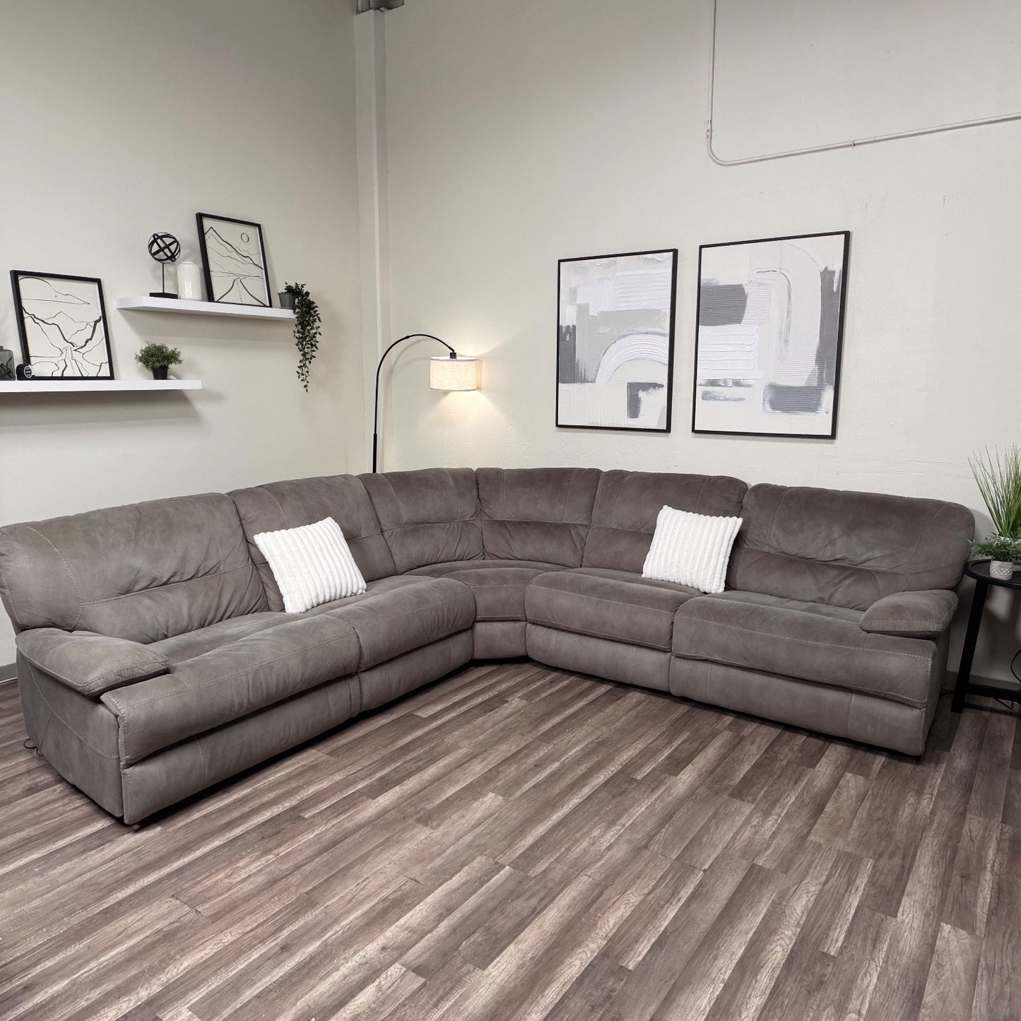Macys Modular Sectional Couch with Recliners
