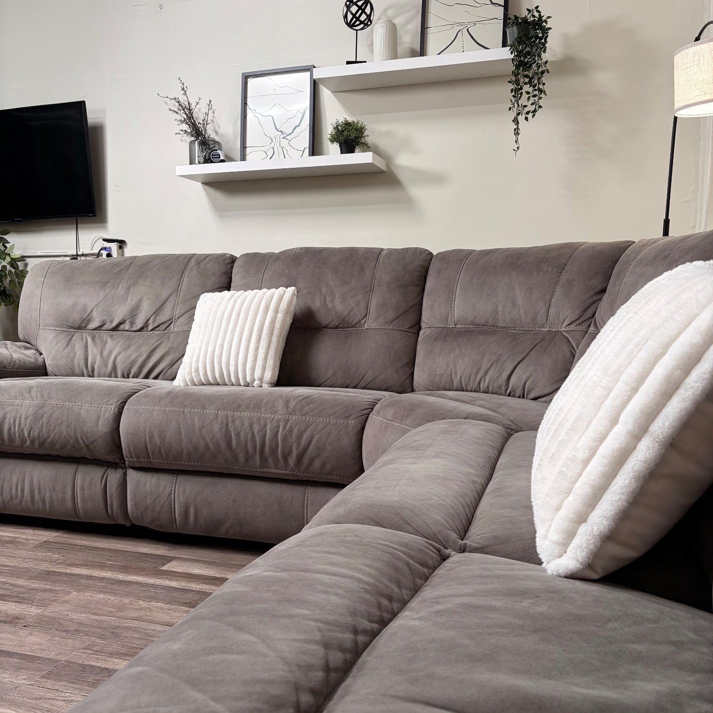 Macys Modular Sectional Couch with Recliners