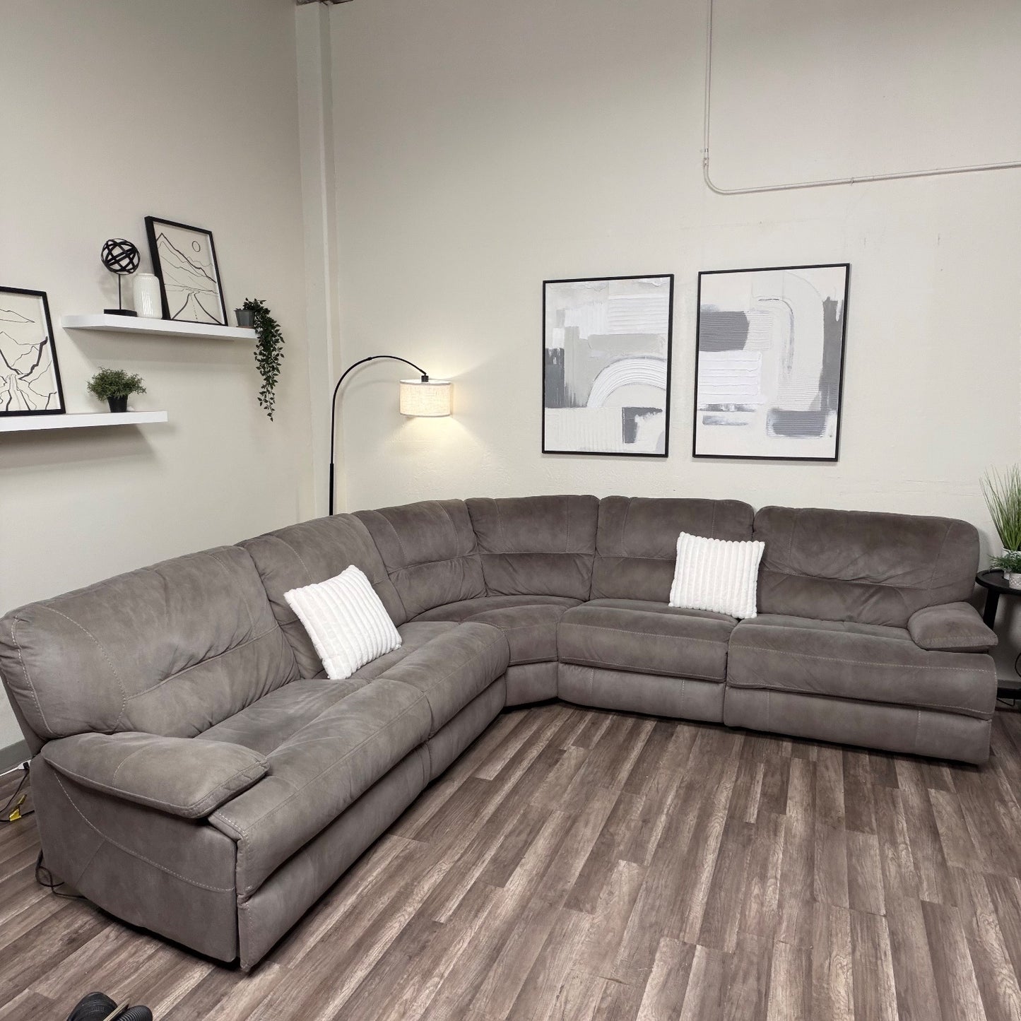 Macys Modular Sectional Couch with Recliners