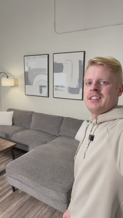 Living Spaces Gray Sectional