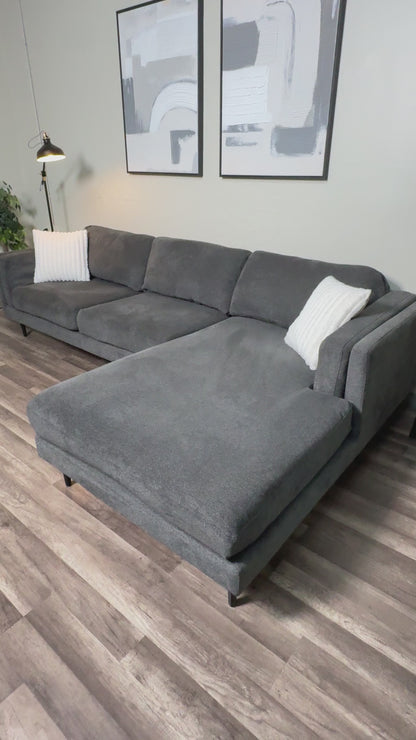 Living Spaces Dark Gray Sectional
