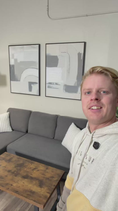 Gray Sleeper Sectional