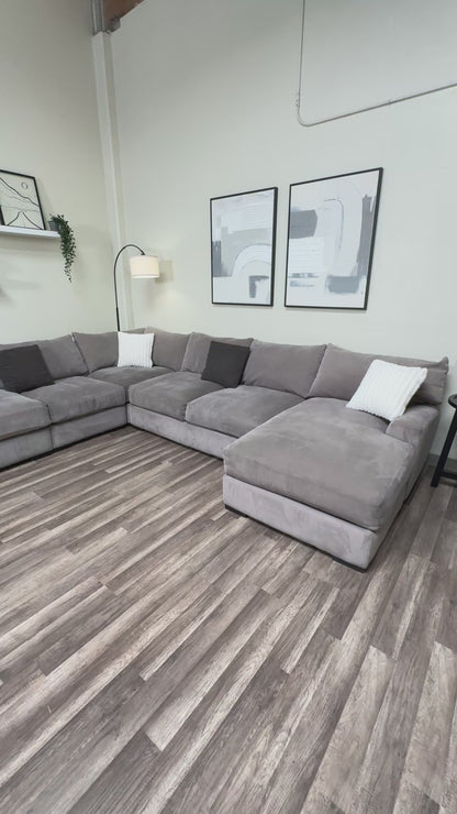 Macys Ryder Gray Sectional