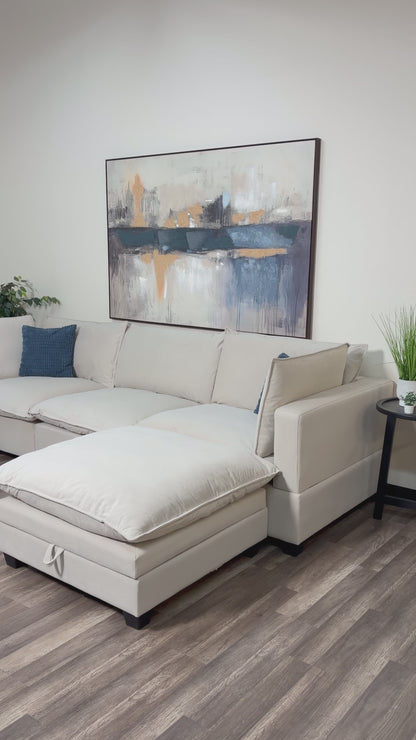 Sonoma Cloud 4-Piece Modular Sectional - Cream